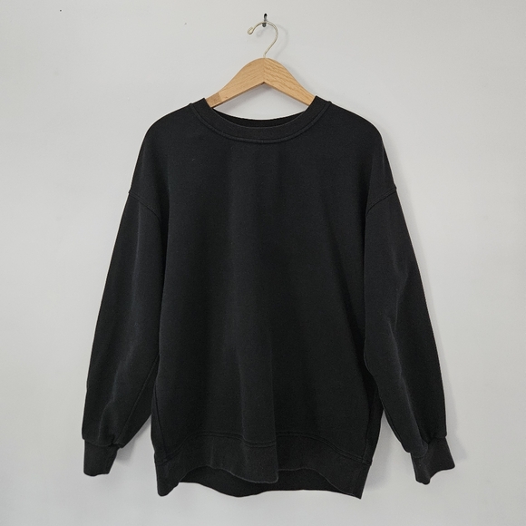 Lululemon Perfectly Oversized Cotton Crew Black - Picture 1 of 7